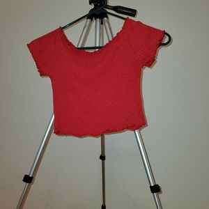 Off the shoulder crop top